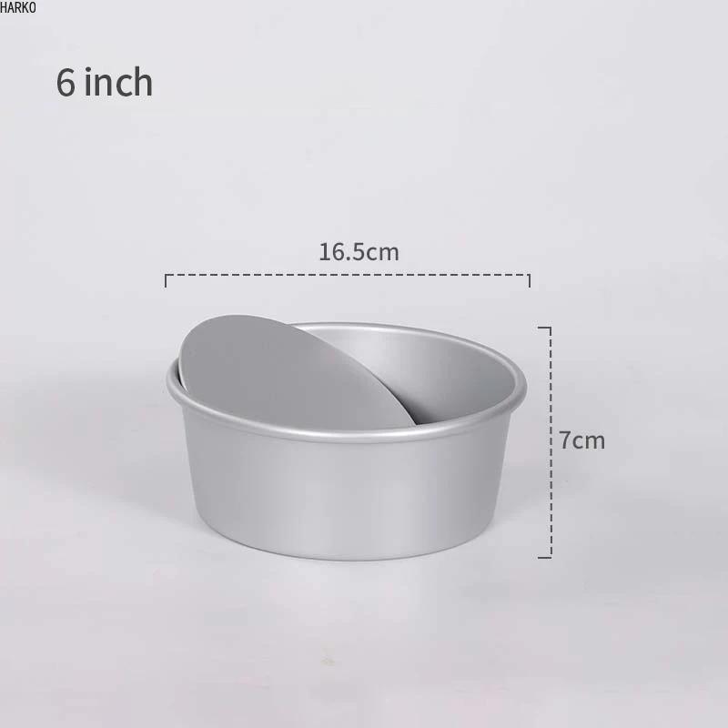 Useful Birthday Cake Mold Shaped Aluminum Alloy Anode Live Bottom Cake Mold Baking Tray Mold Bakeware Tools 4/5/6/7/8/9/10 Inch