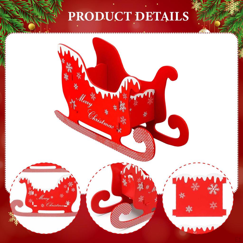 Schlitten Ornament Weihnachtsdeko Schmuck Anhänger Geburtstagsgeschenk Schlitten Figur für Party