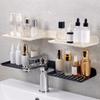 Wall Mounted Faucet Storage Shelf Water Drainage Bathroom Storage Rack Universal Sink Shelf  Shower