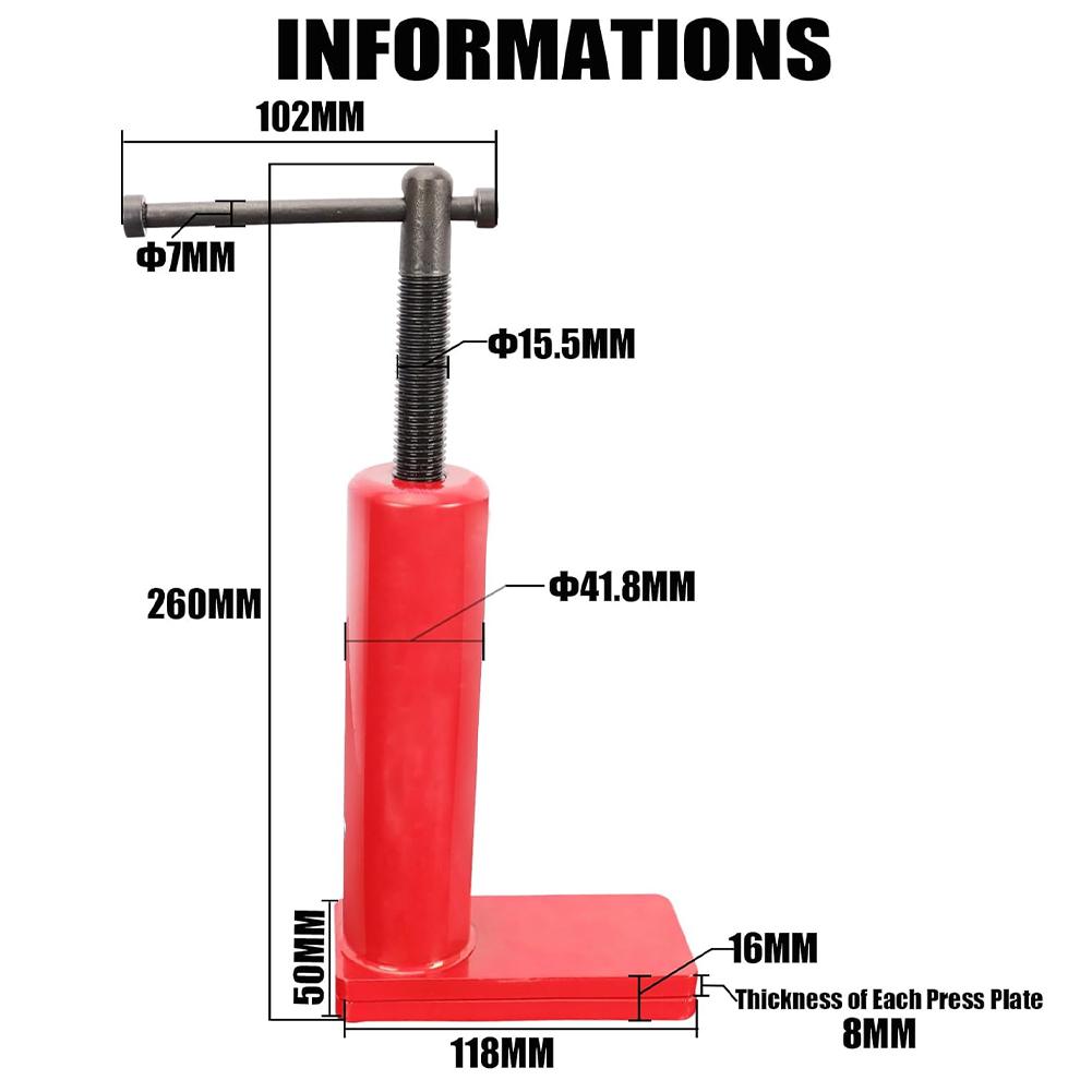 Brake Caliper Piston Compression Tool, Heavy Duty Universal 4-Piston Brake Pad Installation Spreader Caliper Tool For Most 1/2/4/6 Piston Brake
