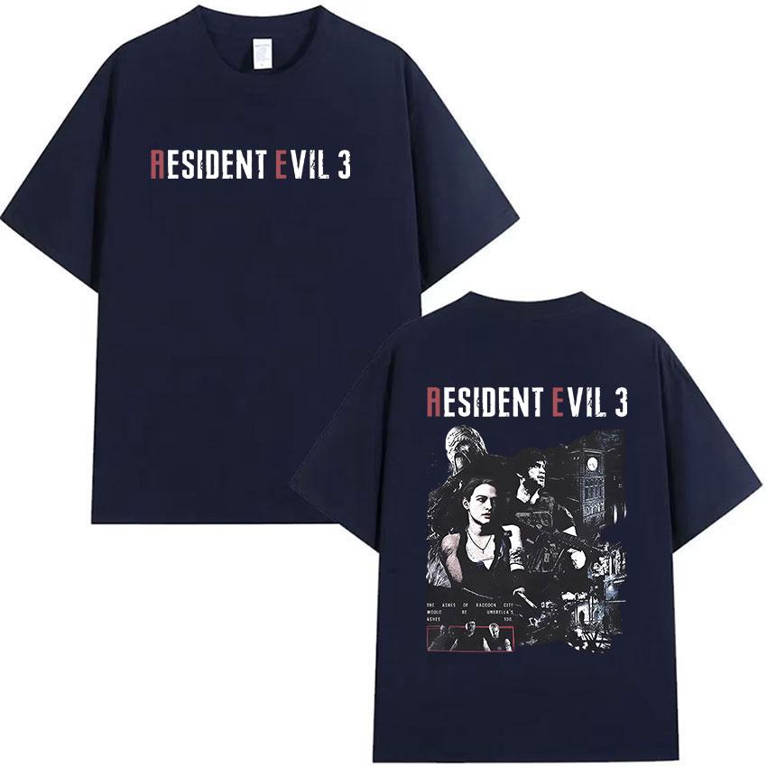 Hot Game Resident Evil Merch Tshirt Unisex Classic Gothic Short Sleeve Tshirts Unisex Vintage Summer ONeck Cotton Tee Streetwear