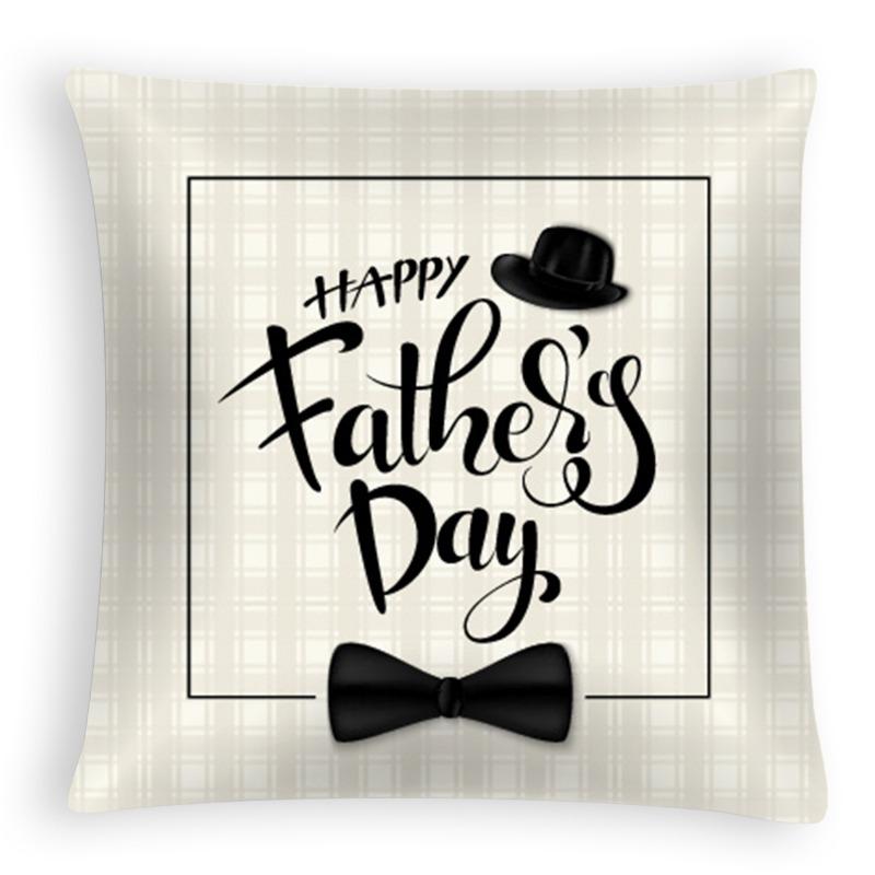 New Father's Day Pillowcases Are Stably Available for Holiday Home Sofa Cushions with Letter Prints