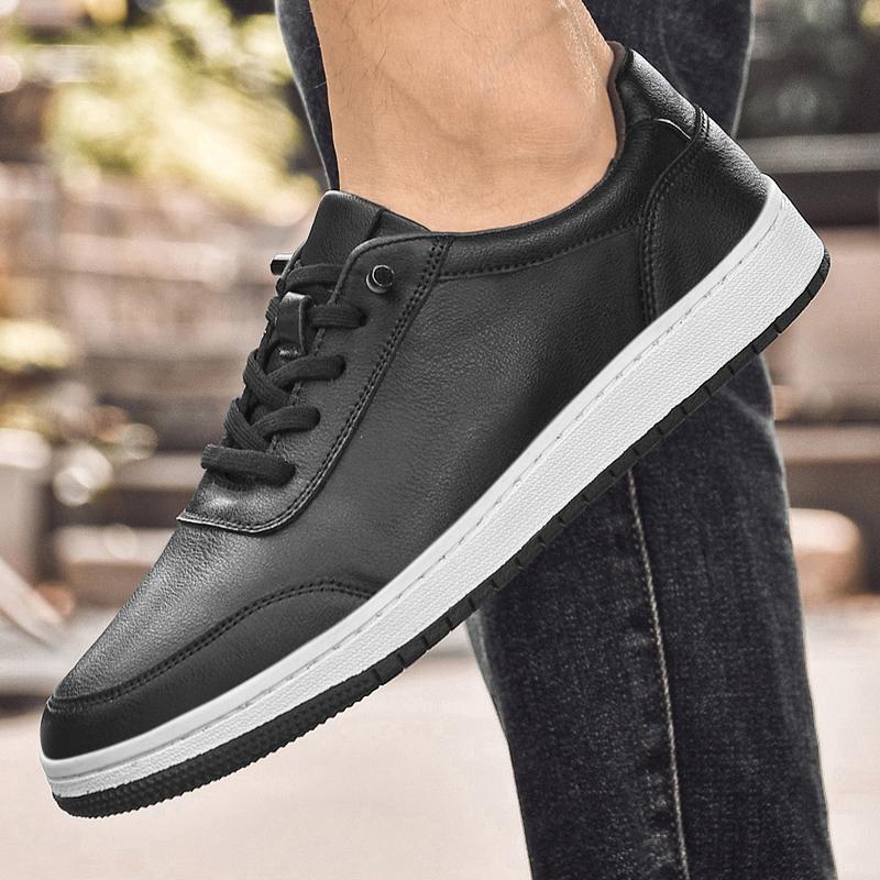 Fashion Fashion Brand Men's Sports Leisure Shoes Summer Breathable Men's Genuine Leather Shoes Office Business Formal Shoes Thick Sole