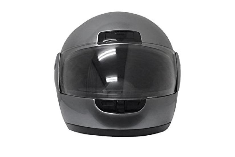 Bike Parts Center Motorcycle Helmet Full Face Gunmetal FREE 7307 (57cm~60cm)