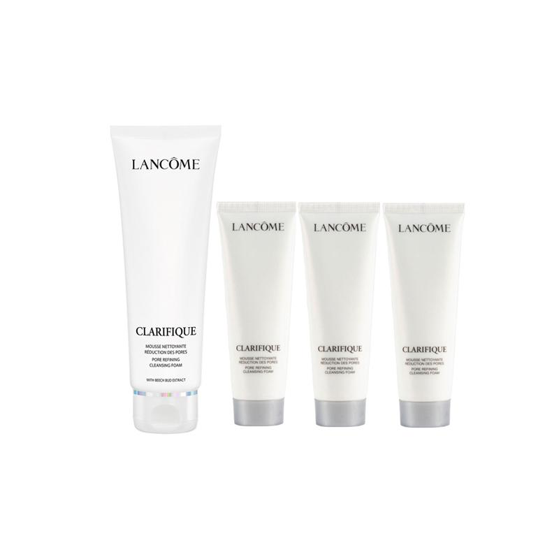 Lancôme Aurora Purifying Facial Cleanser Set Brightening Moisturizing Refreshing Exfoliating Cleansing Amino Acid 125ml+50ml*3