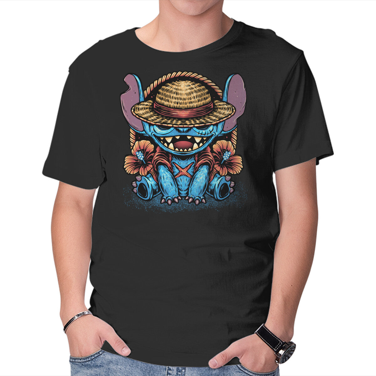 Unisex Crew Neck T-Shirt Channeling The Pirate In Me Graphic Short Sleeve Casual Tee L