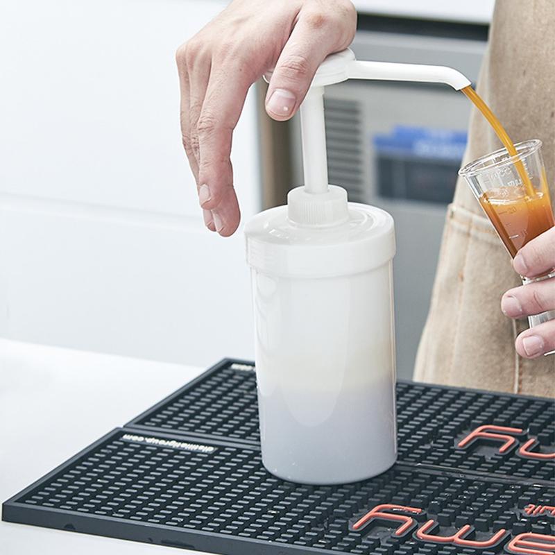 10/15/20/30Cc Liquid Dispenser Coffee Syrup Bee Drip Bottle With Hydraulic Pump And Nozzle Head Kitchen Honey Jar Container