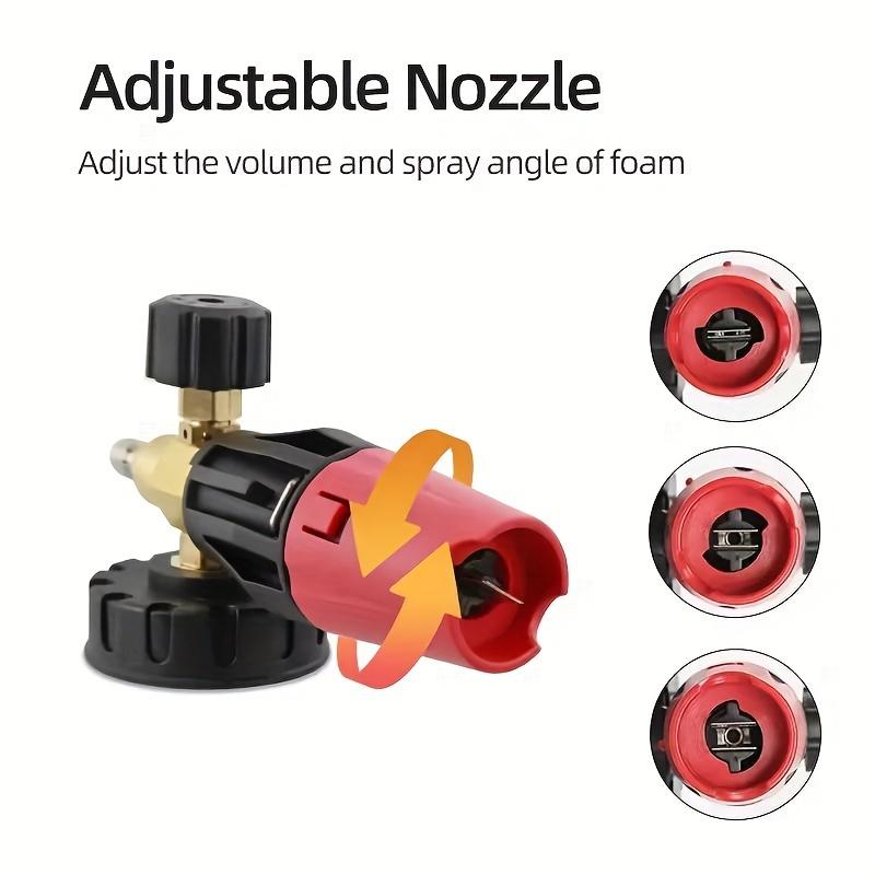 1L Foam Cannon for Car Wash - 5 Nozzle Snow Foam Gun Kit, Compatible with Bosch Aquatak 100/110/115/1200 Plus & More