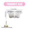 Taper Candle Holder Casting Molds Resins Epoxy Molds Bowknot Shape Candlestick Silicone Mould for Wedding Table Decors