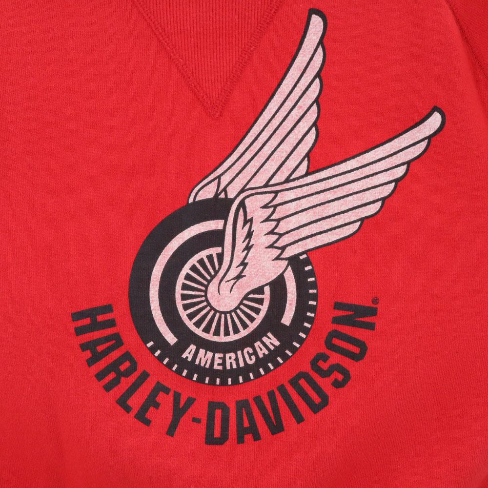 HARLEY DAVIDSON made in Japan Long sleeve sweat trainer M Red Women Used