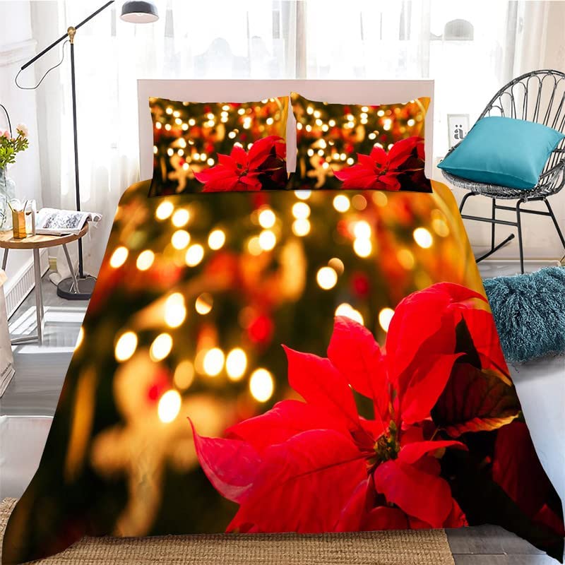 Maple Leaves Polyester Duvet Cover Set Fall Theme Comforter Cover With Pillowcase King Queen Size For Kids Boys Girl Bedding Set