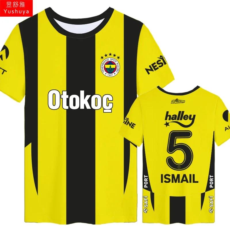 Místský Super Fenerbahce Tým Dzeko Fotbalové Tričko Pánské Dámské Fanoušci Krátký Rukáv Tričko 3D Tištěné Dětské Sportovní Tričko Oblečení