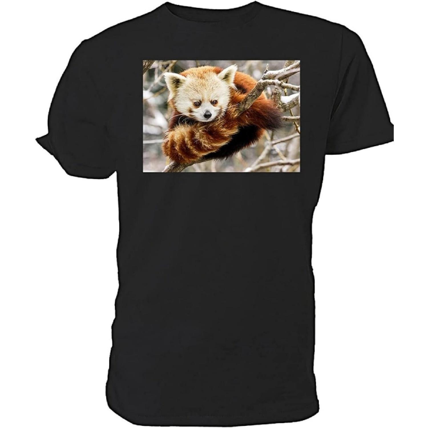 TAO JIN HUAN Red Panda T Shirt, Wildlife Mens XS S