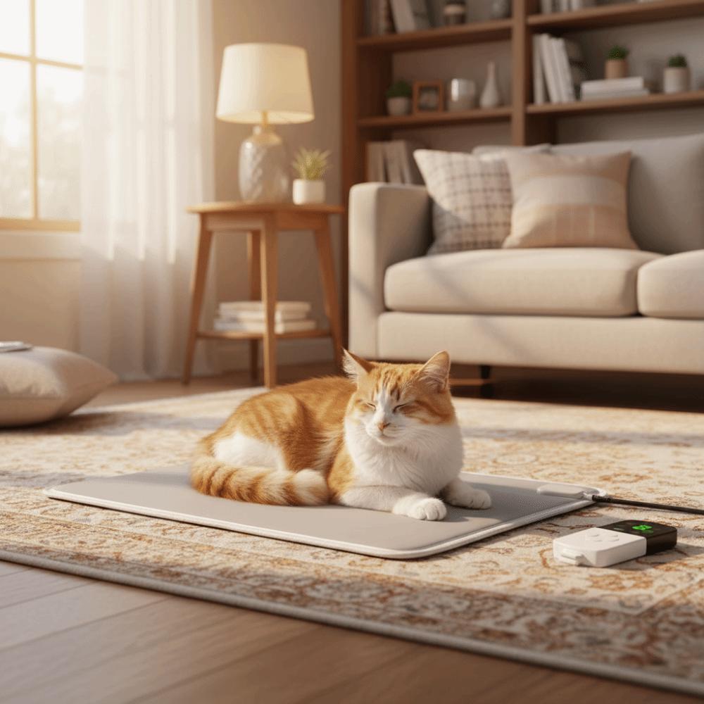 Bite Proof Cat Heating Pad Waterproof Dog Electric Mattress Dog Warmer Mat  For Cats and Dogs