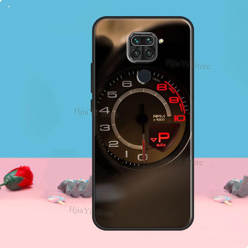 Speedometer Car Case For Redmi Note 8 9 10 11 12 Pro Plus 10S 11S 12S Cover For Redmi 9C 10A 10C 12C Coque