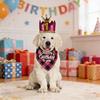 1 Set Pet Birthday Costume Dog Birthday Bandana Glitter Hat Age Numbers Sparkly Sequined Bow Tie Puppy Birthday Party