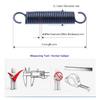 1.8mm-Open Hook Tension Spring Pullback Spring Coil Extension Spring Draught Spring 65Mn Steel