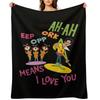 EEP OPP ORK AH-AH Throw Blanket Sofas Bed linens anime Bed Fashionable Blankets