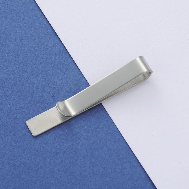 Stainless Steel Tie Clip & Money Bookmark