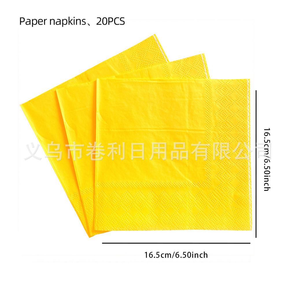 Custom Printing Solid Color Bronzing Logo Tissue Handkerchief Paper All Kinds Of Festivals Birthday Party Exhibition Napkin Decoration