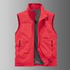 T 30968 Thin Solid Color Vest Jacket