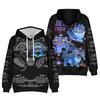 Children's Fashion Casual Long Sleeve Hooded Witch  Group Print Sweatshirt