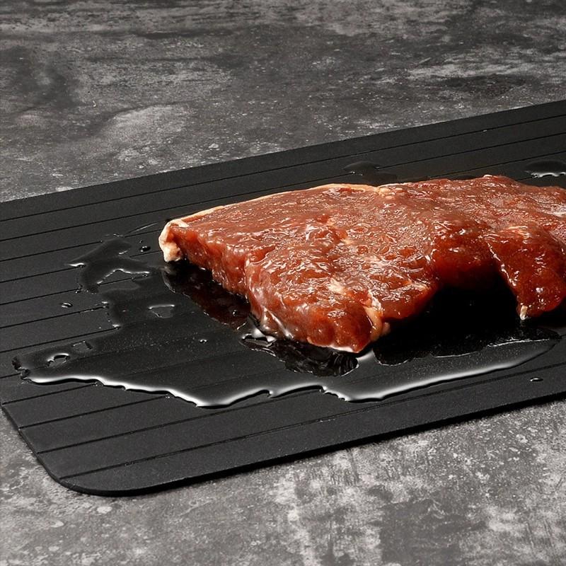 Quick Defrosting Tray for Frozen Meat Natural Heating Defroster Tray Rapid and Safer Chopping Boards for Frozen Meat Fish