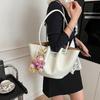 Fashion Portable Large-capacity Tote Bag Women's New Versatile Solid Color Shoulder Bag