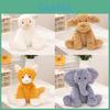 Dog Sheep Cat Elephant Wave Soft Plush Doll With Fluffy Fabric For Childrens Birthday Gift