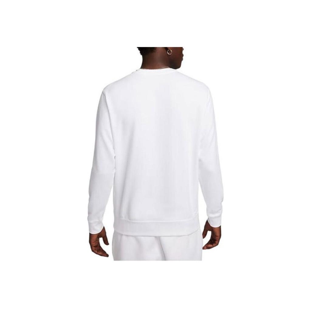Nike Logo Embroidered Crew Neck Sweatshirt Men Tops White FZ5203-100