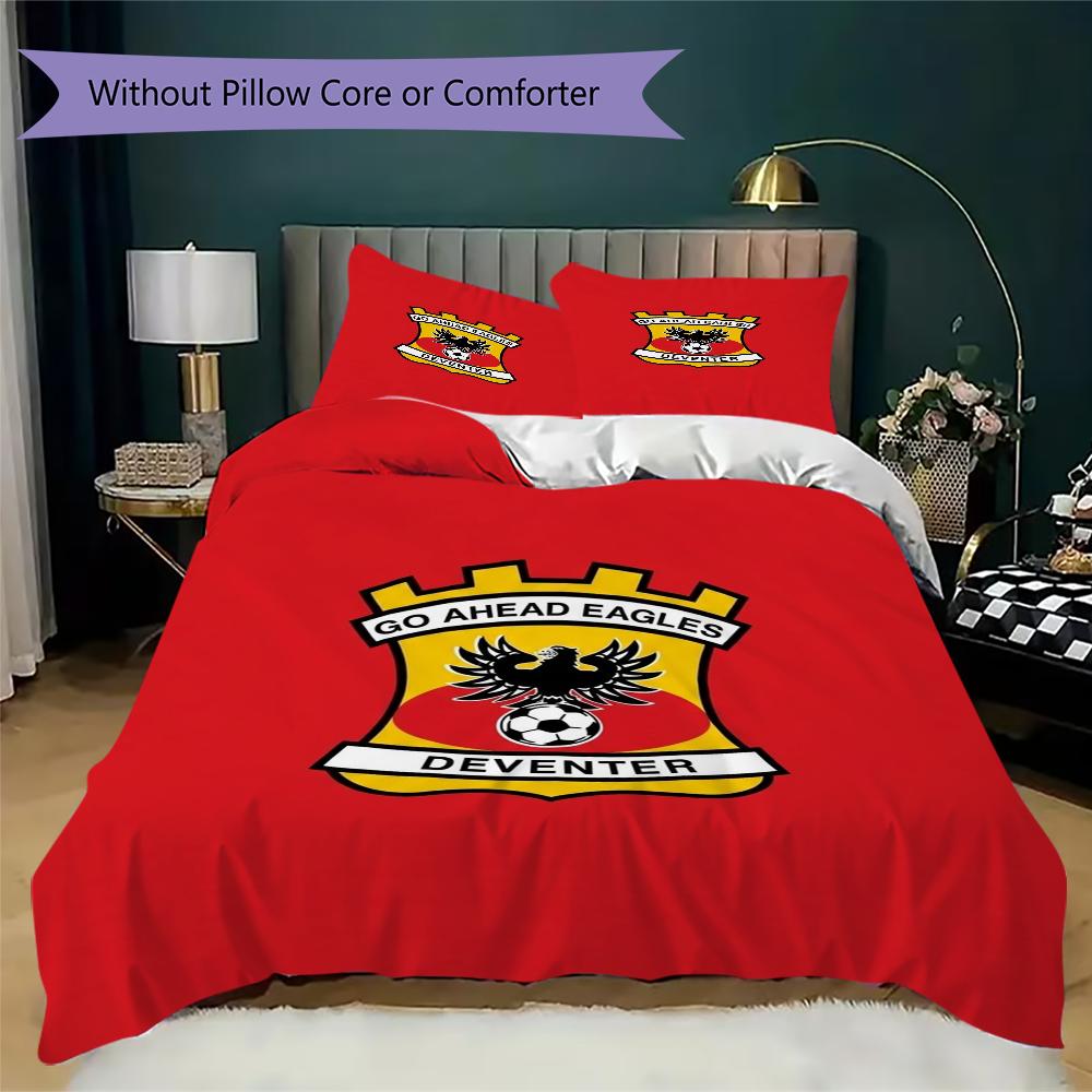 Go Ahead Eagles Pattern Bedding uilt Set uilt Cover Pillowcase Home Decoration Birthday Gift (1 * duvet cover + 2 * pillowcase without core)