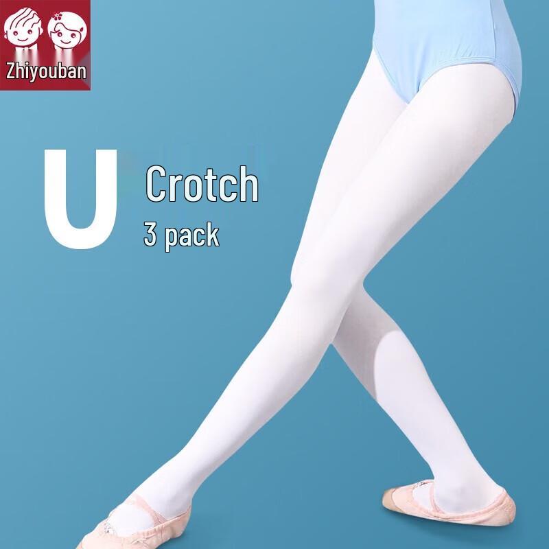 Girls  White Thin Dance Tights XL (140-160cm)