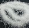 DIY 1 Ply Ostrich Feathers Boa 2Meters Shawl for Party Lady Dress Decoration Scarf Clothing DIY