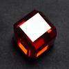 Lab-Created Red Ruby Loose Gemstone Cube Cut 51 ct for Jewelry Making and Gem Collections