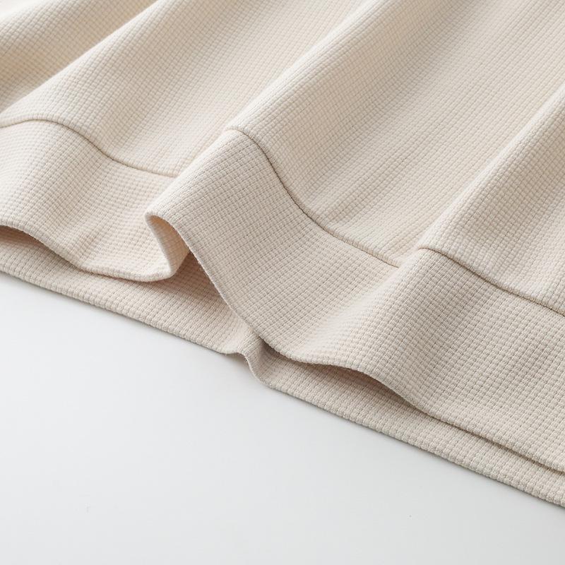 Retro Loose Fit Long Sleeve Polo Sweatshirt - French Influencer Style