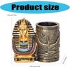 Egyptian Themed Decorative Pen Stand With Intricate Design Resins Craft Pencil Holder Organizers For Modern Home Accent