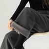 Fanzhen Women's 2025 A/W High-Waist Wide-Leg Woolen Pants
