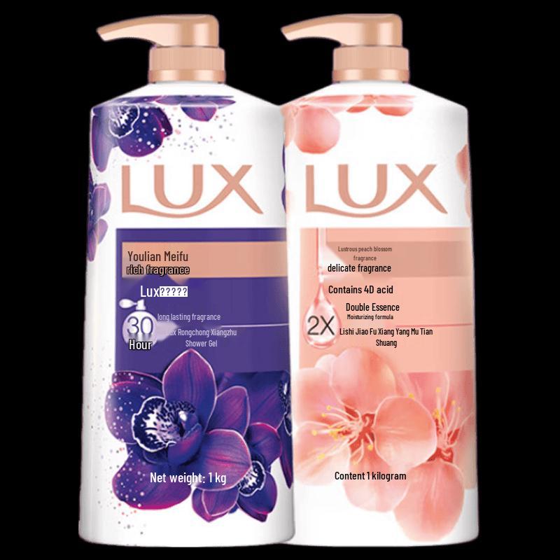 LUX Ароматический гель для душа с эфирными маслами Семейная упаковка - Лотос и Персик