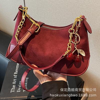 Retro Bag Women's Autumn and Winter 2025 New Fashion Niche Design Shoulder Messenger Bag Popular Ins Dumpling Bag