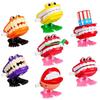 7Pcs Chattering Teeth Wind Up Toy Walking Teeth Novelty Gags Joke Toys Halloween Christmas Party Desktop Decoration Gifts