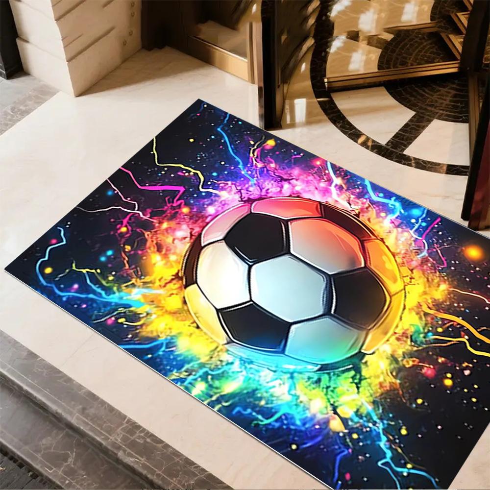 1pc soccer ball rug home carpet design for office decor gift living room bedroom