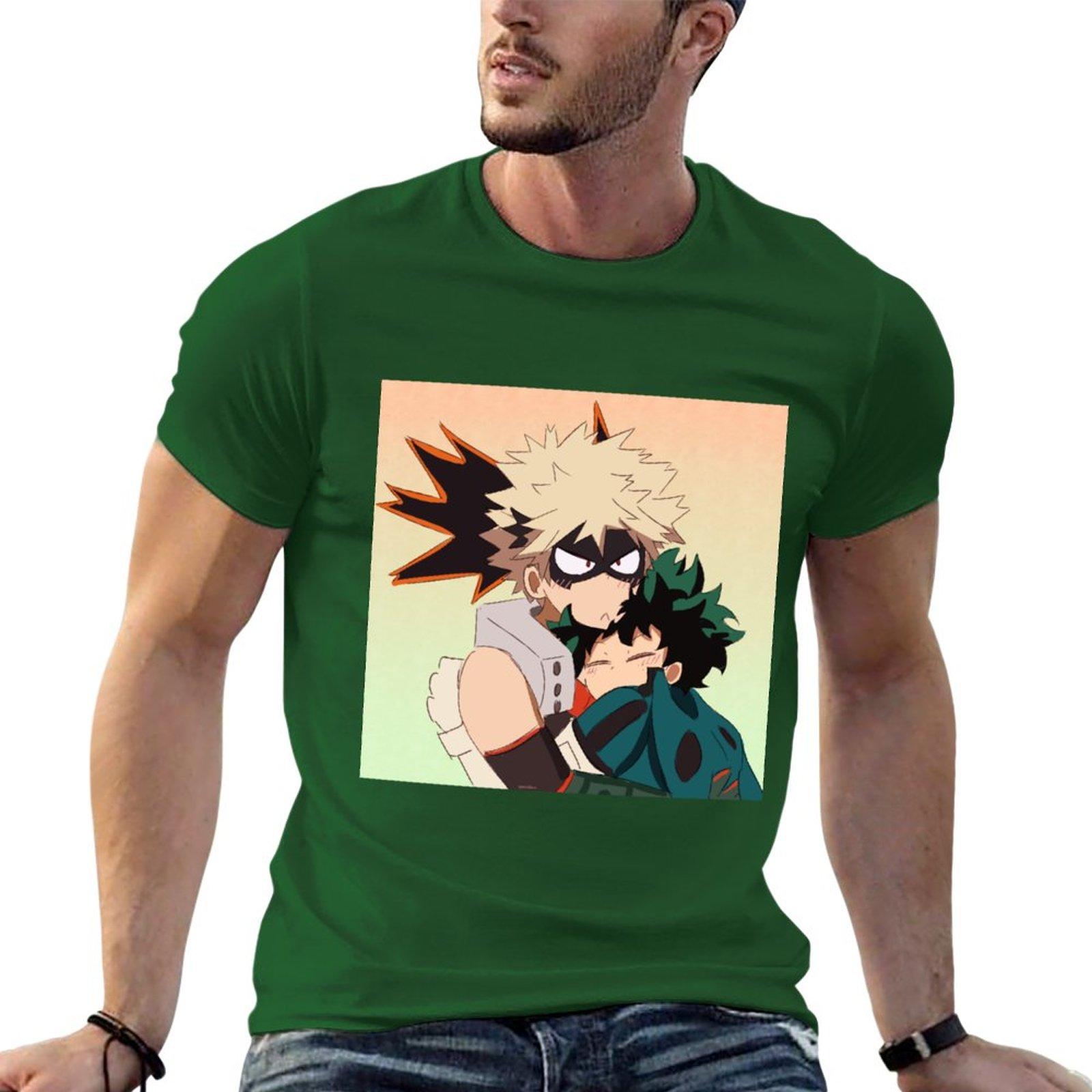 

New Bakudeku Hug T-Shirt cute tops boys t shirts mens clothes 4XL