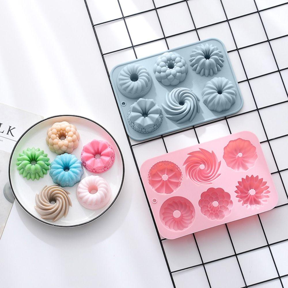 Non-Stick Fluted Tube Cake Pan Silicone Cake Molds  For Candy Making Chocolate Crafting