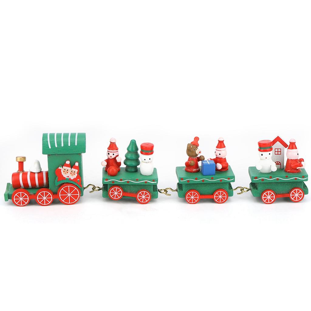 Cute Christmas   Rail Car Compartment Toy Christmas Decoration Ornament Children Gift Red