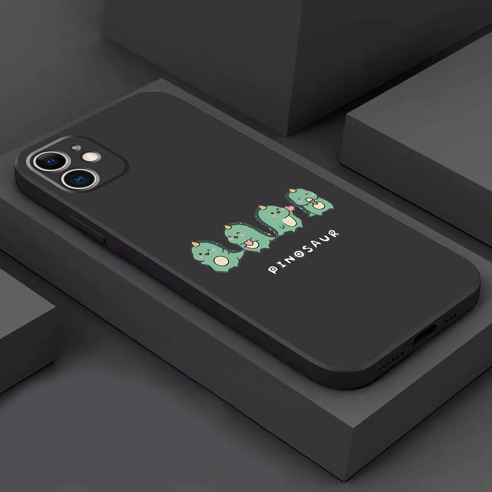 

Cute Cartoon Dinosaur Pattern Cover Case for Google Pixel 6a 7 Pro 6 Pro 7a 8 Pro Black Soft Capa Pixel 8a