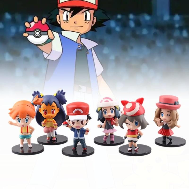 Character Pvc 6pcs Toy Model Desktop Decoration Child Gift Christmas