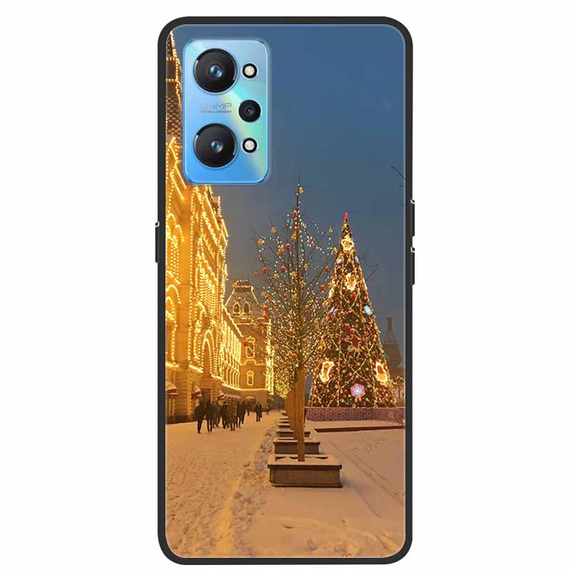 Christmas Cover For Realme GT Neo 2 2T 3 3T Cases Lovely Soft TPU Silicone Covers for Realme C21Y C25Y Q5 Pro Neo2 Neo3 Neo2T