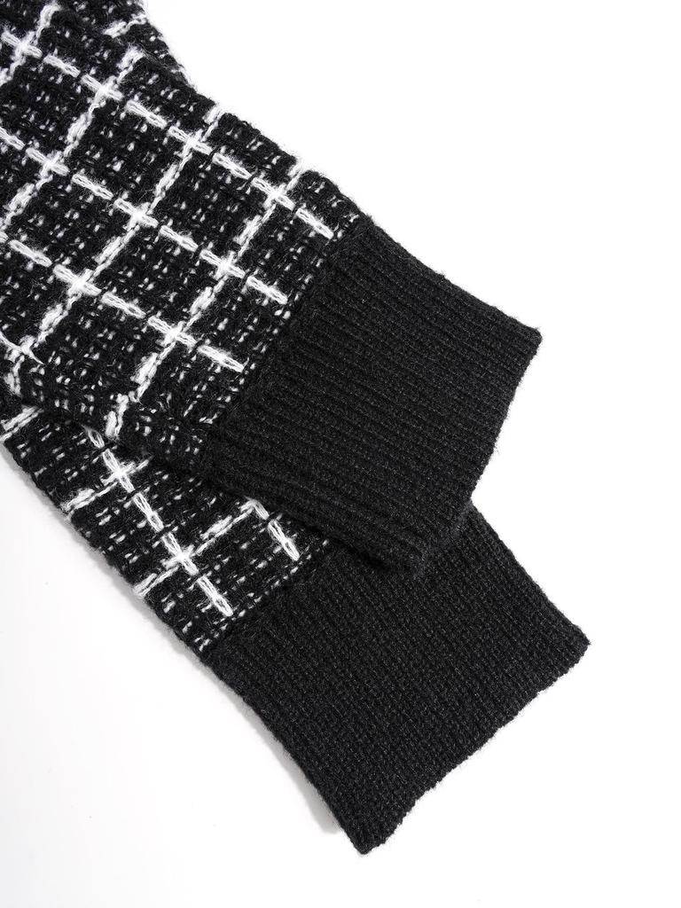 Spring & Autumn Women's Long-Sleeve Knit Cardigan Sweater - European & American Little Fragrance Style, Top 5031