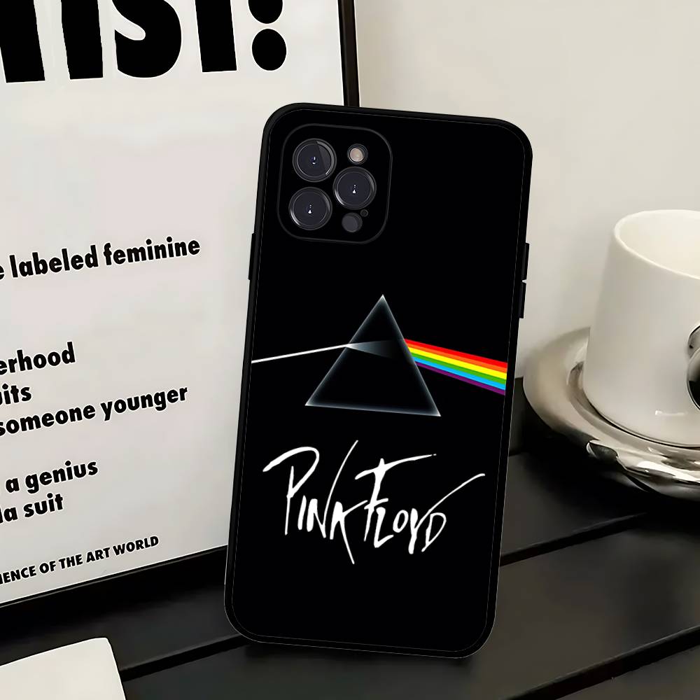 P-Pink-F-Floyds Rock Band Phone Case For IPhone 12 11 13 14 15 16 17 Pro Max Plus Mini Cover