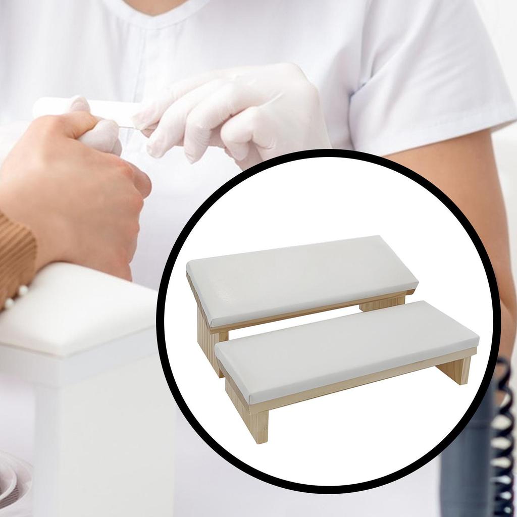 2 Pieces Manicure Armrest Hand Cushion Soft Special Tools Nail Handrest Stand